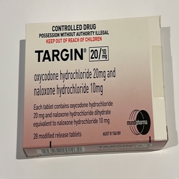 Buy TARGIN 20mg:10mg online Austrialia